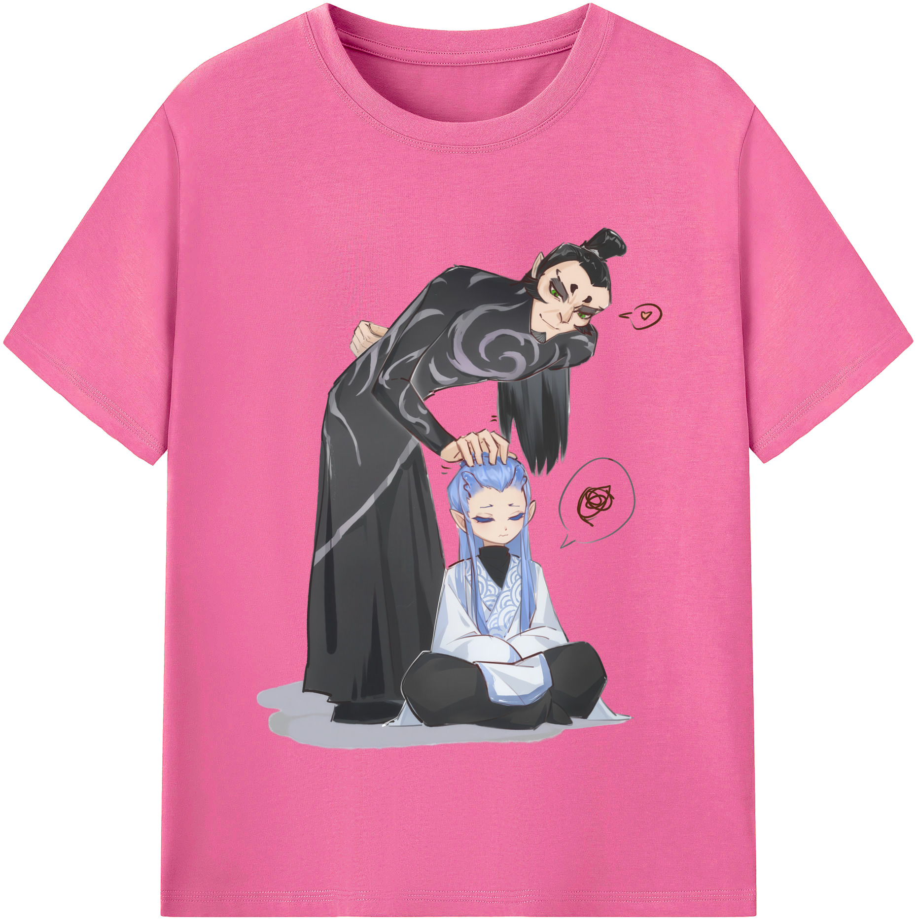 （画像用） Ne Zha 2 ナタ 魔童の大暴れ レディースカジュアルプリントTシャツ（綿100％）